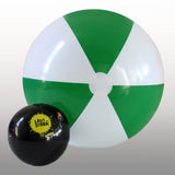 1,2m Beach Balls – .Green & White