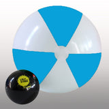 1,2m Beach Balls – .Light Blue & White