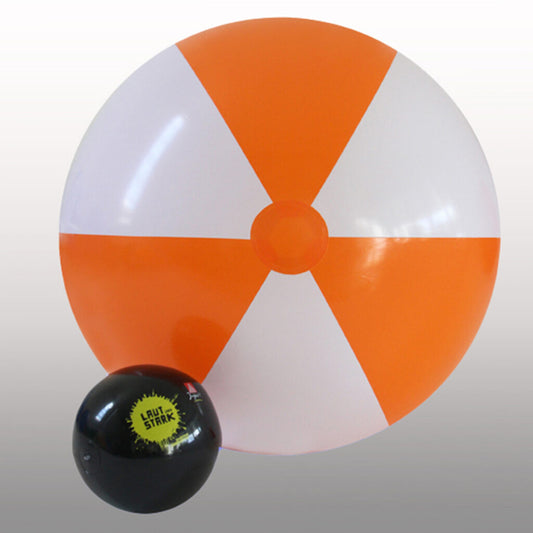 1,2m Beach Balls – .Orange & White