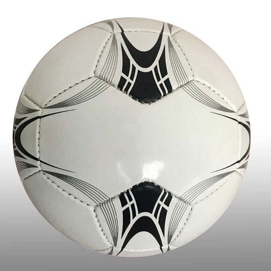 Size 5 – Red, Black & White Soccer Ball, Double Panel Black