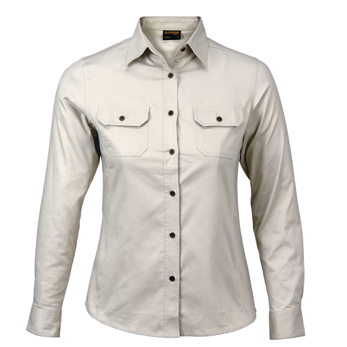 Longsleeve Bush Shirt Ladies stone