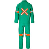 Trade Polycotton Conti - Suit Reflective Arms, Legs & Back - Orange Tape