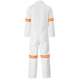 Safety Polycotton Boiler Suit - Reflective Arms & Legs - Orange Tape