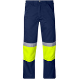 Traffic Premium Two-Tone Hi-Viz Reflective Pants YELLOW