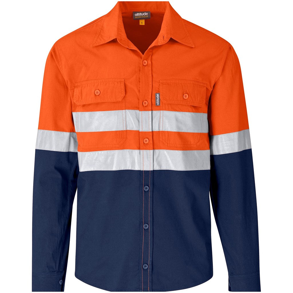 Access Vented Two-Tone Reflective Work Shirt ORANGE