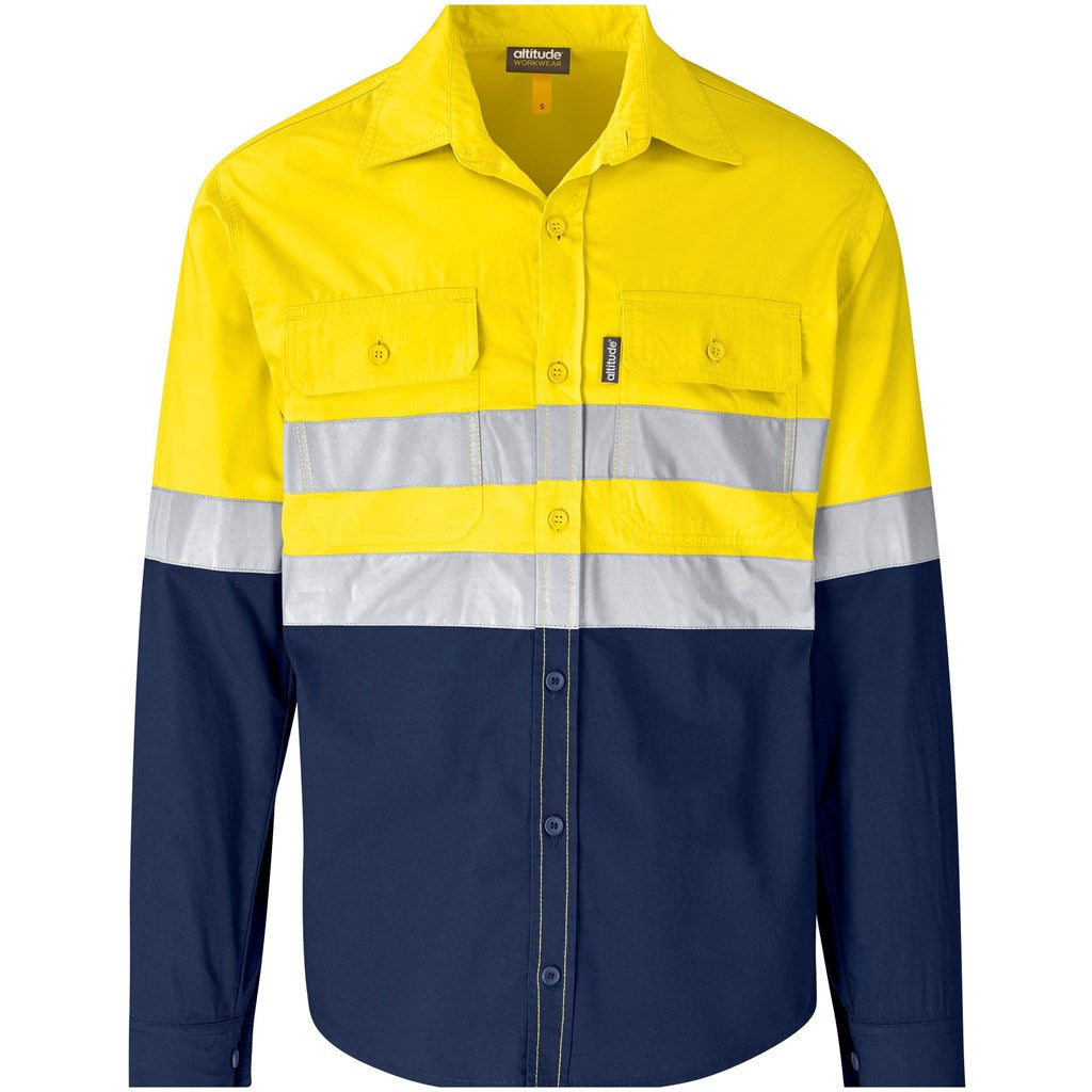 Access Vented Two-Tone Reflective Work Shirt YELLOW
