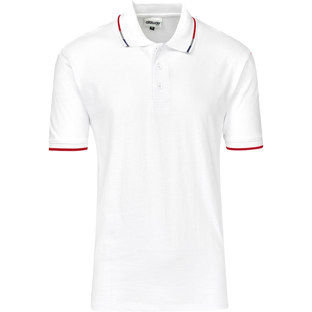 Mens Ash Golf Shirt - White WHITE