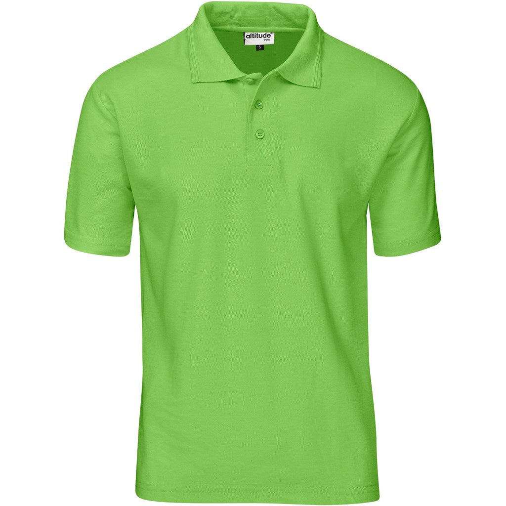Kids Basic Pique Golf Shirt LIME