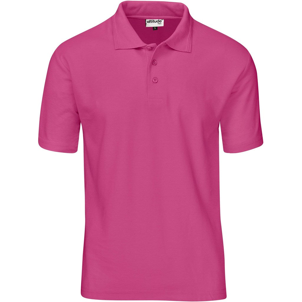 Kids Basic Pique Golf Shirt PINK