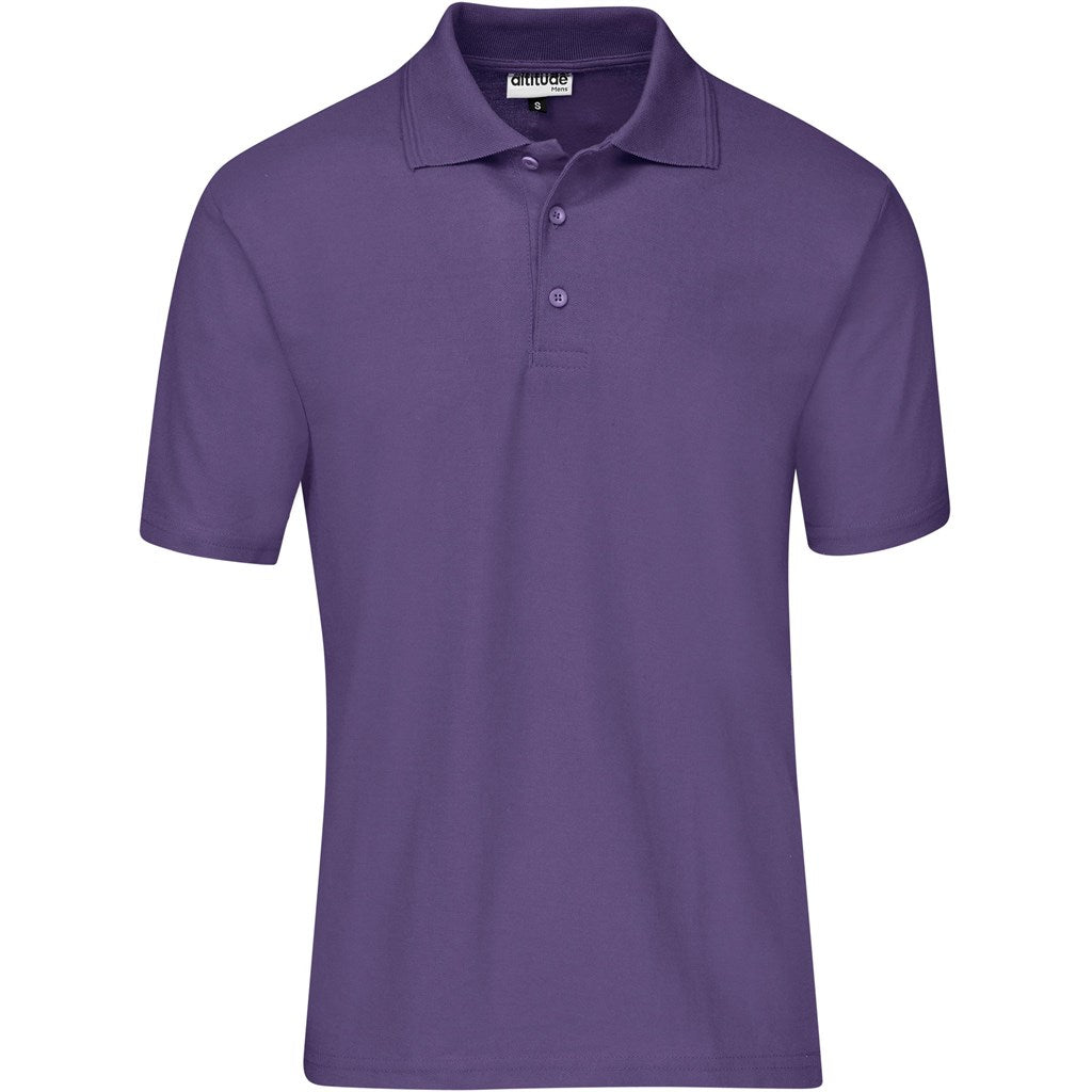 Kids Basic Pique Golf Shirt PURPLE