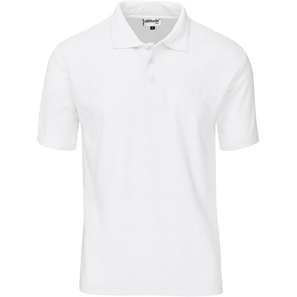 Kids Basic Pique Golf Shirt WHITE