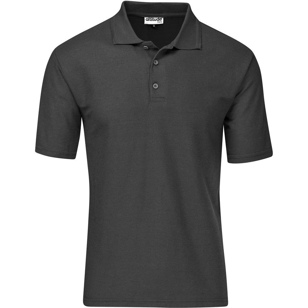 Mens Basic Pique Golf Shirt CHARCOAL