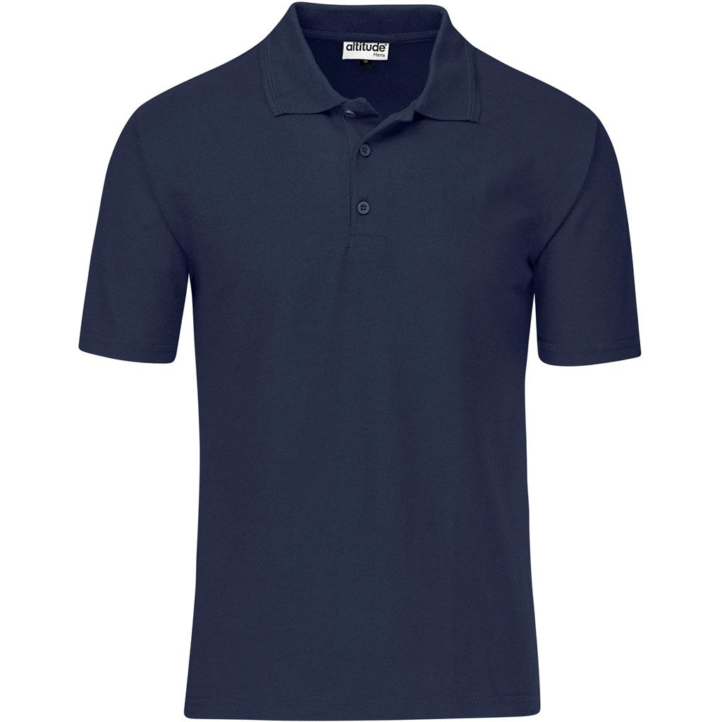 Mens Basic Pique Golf Shirt NAVY