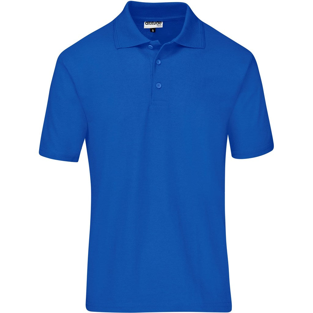Mens Basic Pique Golf Shirt ROYAL BLUE