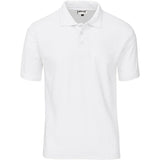 Mens Basic Pique Golf Shirt WHITE