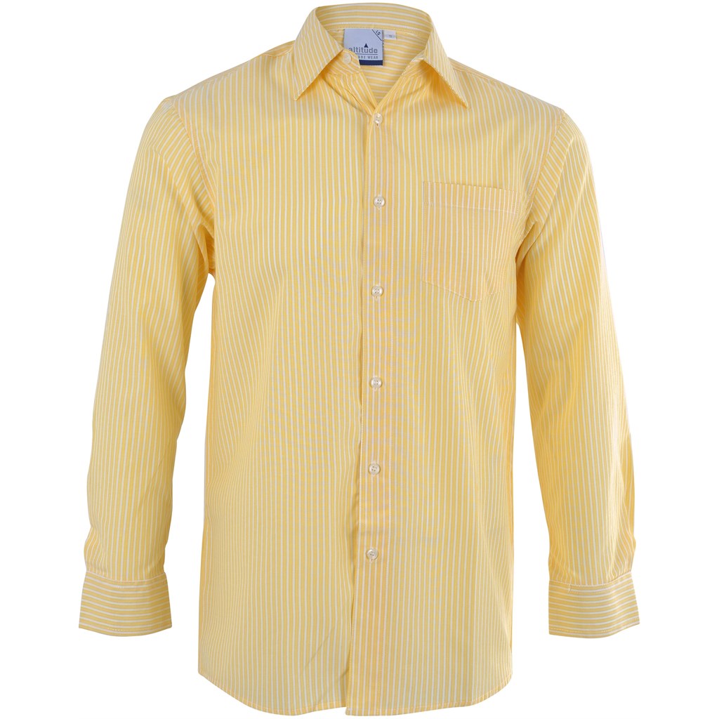 Mens Long Sleeve Drew Shirt - Yellow YELLOW