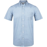 Mens Short Sleeve Edinburgh Shirt - Blue BLUE