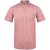 Mens Short Sleeve Edinburgh Shirt - Red RED