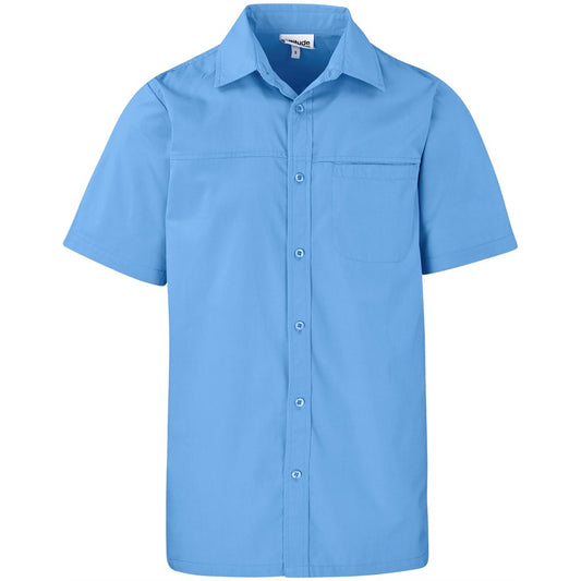 Mens Short Sleeve Empire Shirt SKY BLUE