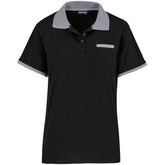 Ladies Caliber Golf Shirt BLACK GREY
