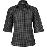 Ladies 3/4 Sleeve Prestige Shirt - Black BLACK
