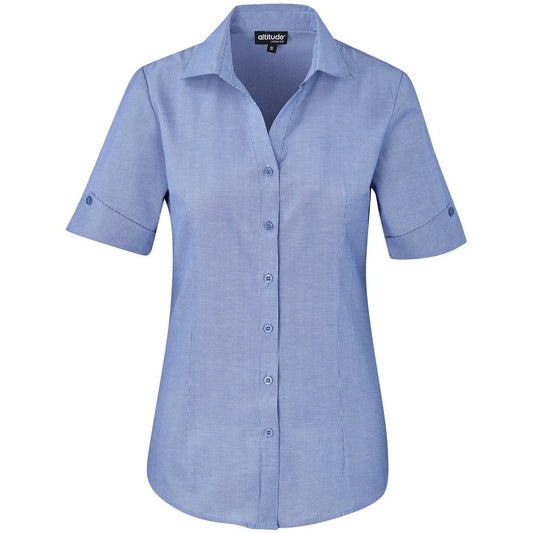 Ladies Short Sleeve Northampton Shirt ROYAL BLUE