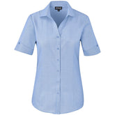 Ladies Short Sleeve Northampton Shirt SKY BLUE