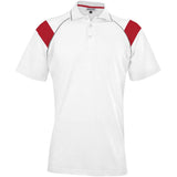 Mens Score Golf Shirt - White Red WHITE RED
