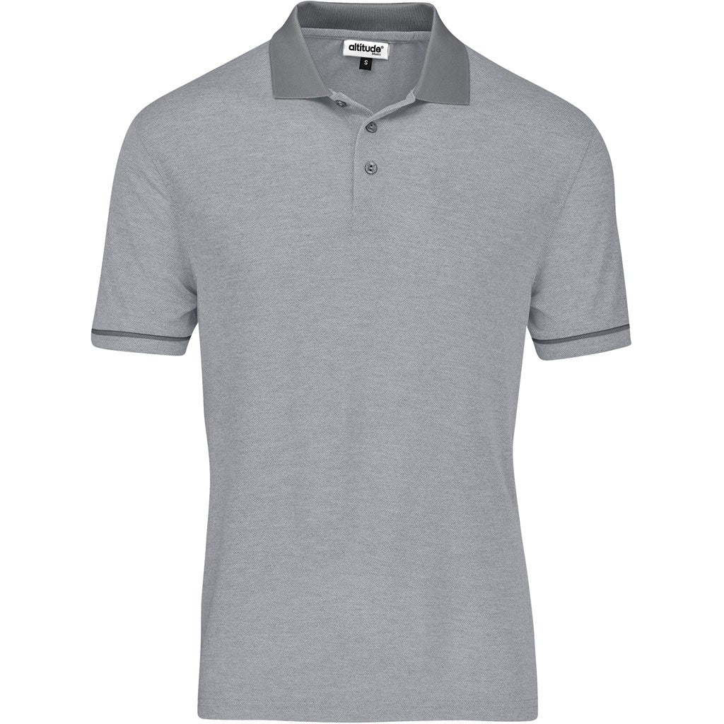 Mens Verge Golf Shirt - Light Grey Light Grey