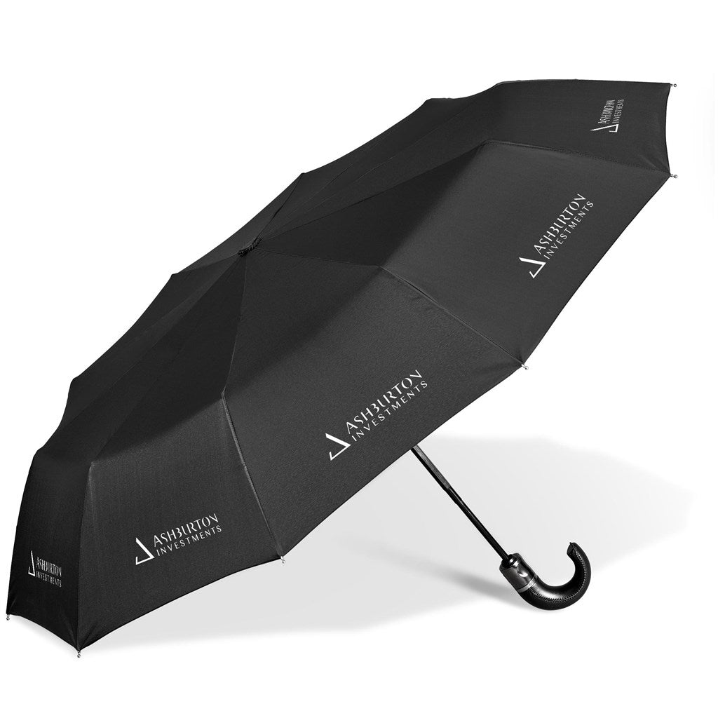 Alex Varga Zeus Auto-Open Compact Umbrella BLACK