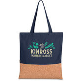 Okiyo Shukaku Cork & Cotton Shopper NAVY