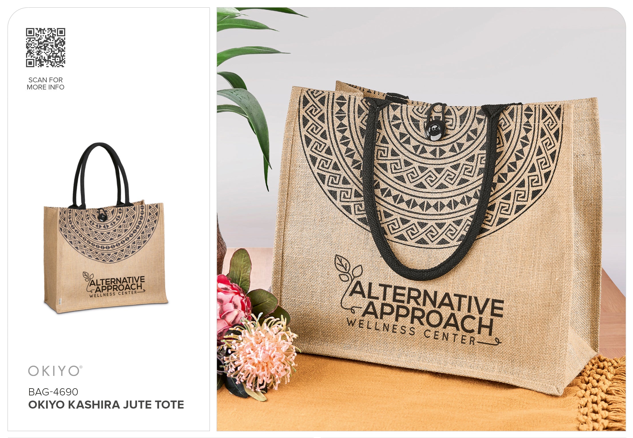 Okiyo Kashira Jute Tote