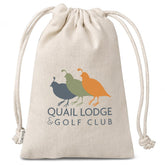 Okiyo Chikara Mini Cotton Drawstring Pouch NATURAL