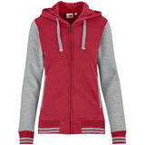 Ladies Princeton Hooded Sweater - Red RED