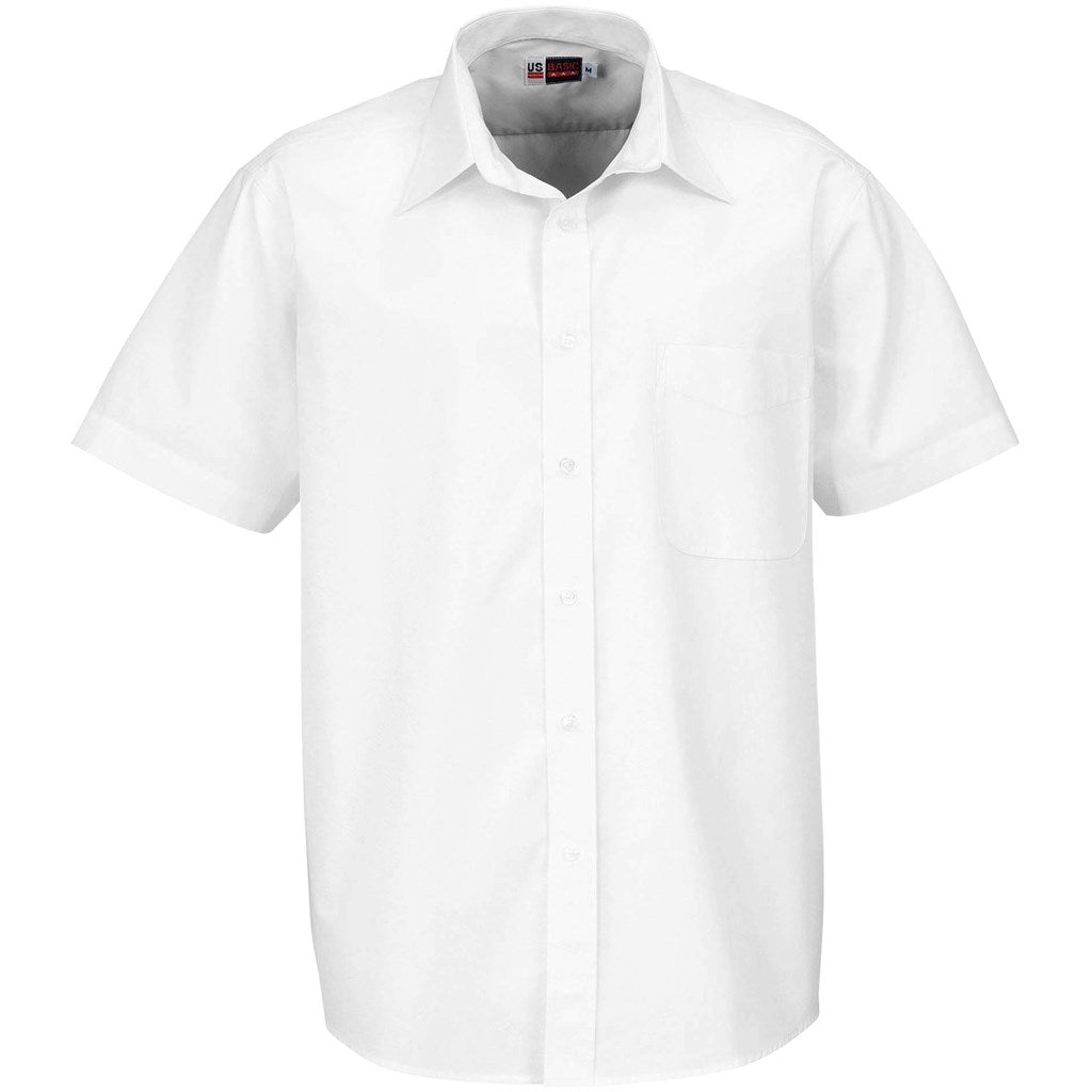 Mens Short Sleeve Washington Shirt - White WHITE