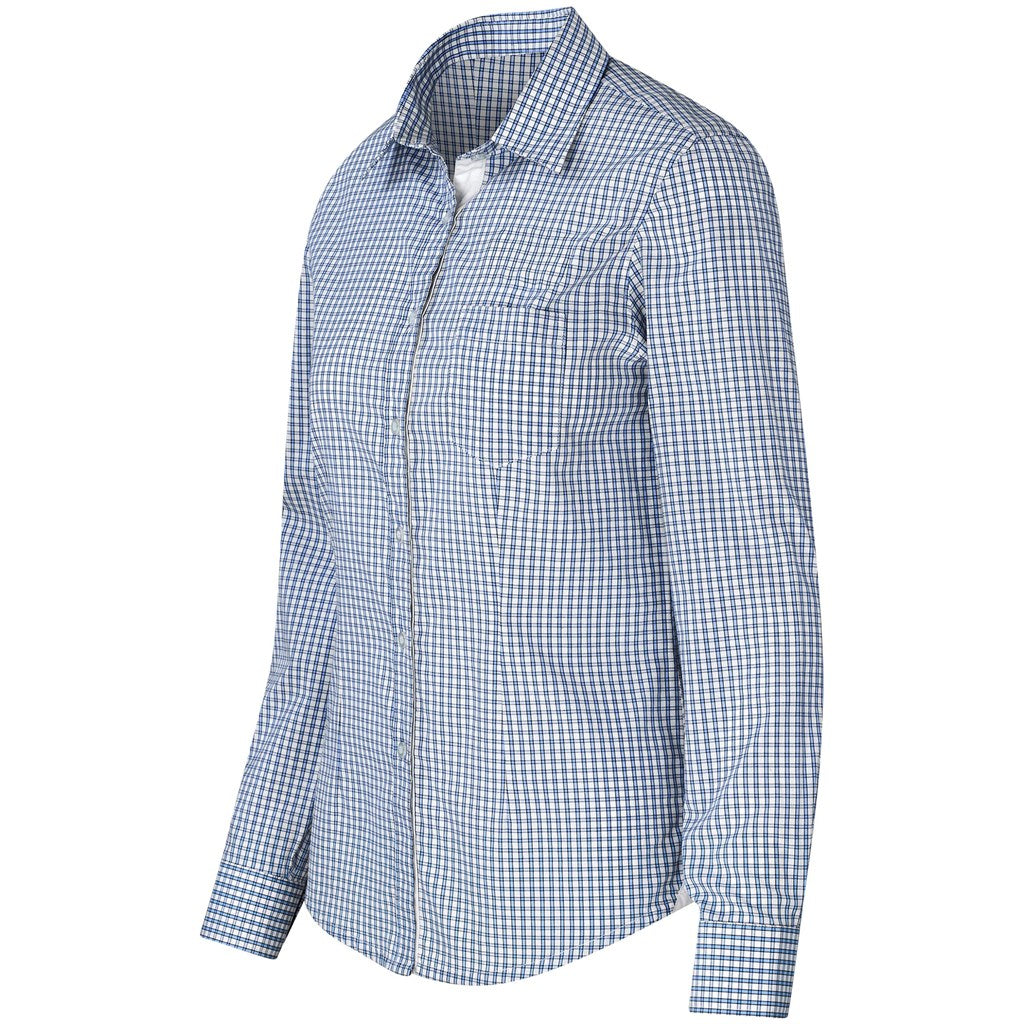 Ladies Long Sleeve Kenton Shirt - Light Blue LIGHT BLUE