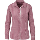 Ladies Long Sleeve Kenton Shirt - Red RED