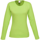 Ladies Long Sleeve Portland T-Shirt - Lime LIME