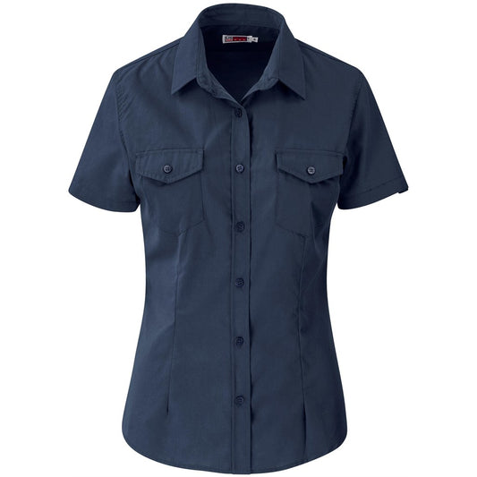 Ladies Short Sleeve Kensington Shirt NAVY