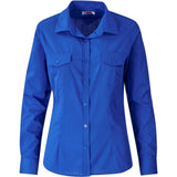 Ladies Long Sleeve Kensington Shirt - Royal Blue ROYAL BLUE