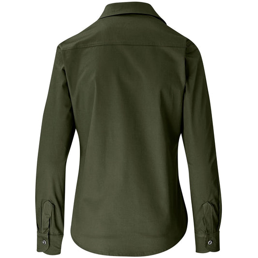 Ladies Long Sleeve Wildstone Shirt MILITARY GREEN