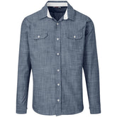 Mens Long Sleeve Windsor Shirt - Navy NAVY