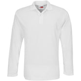 Mens Long Sleeve Elemental Golf Shirt WHITE