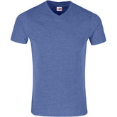 Mens Michigan Melange V-Neck T-Shirt BLUE