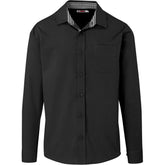 Mens Long Sleeve Warrington Shirt - Black BLACK