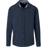 Mens Long Sleeve Warrington Shirt - Navy NAVY