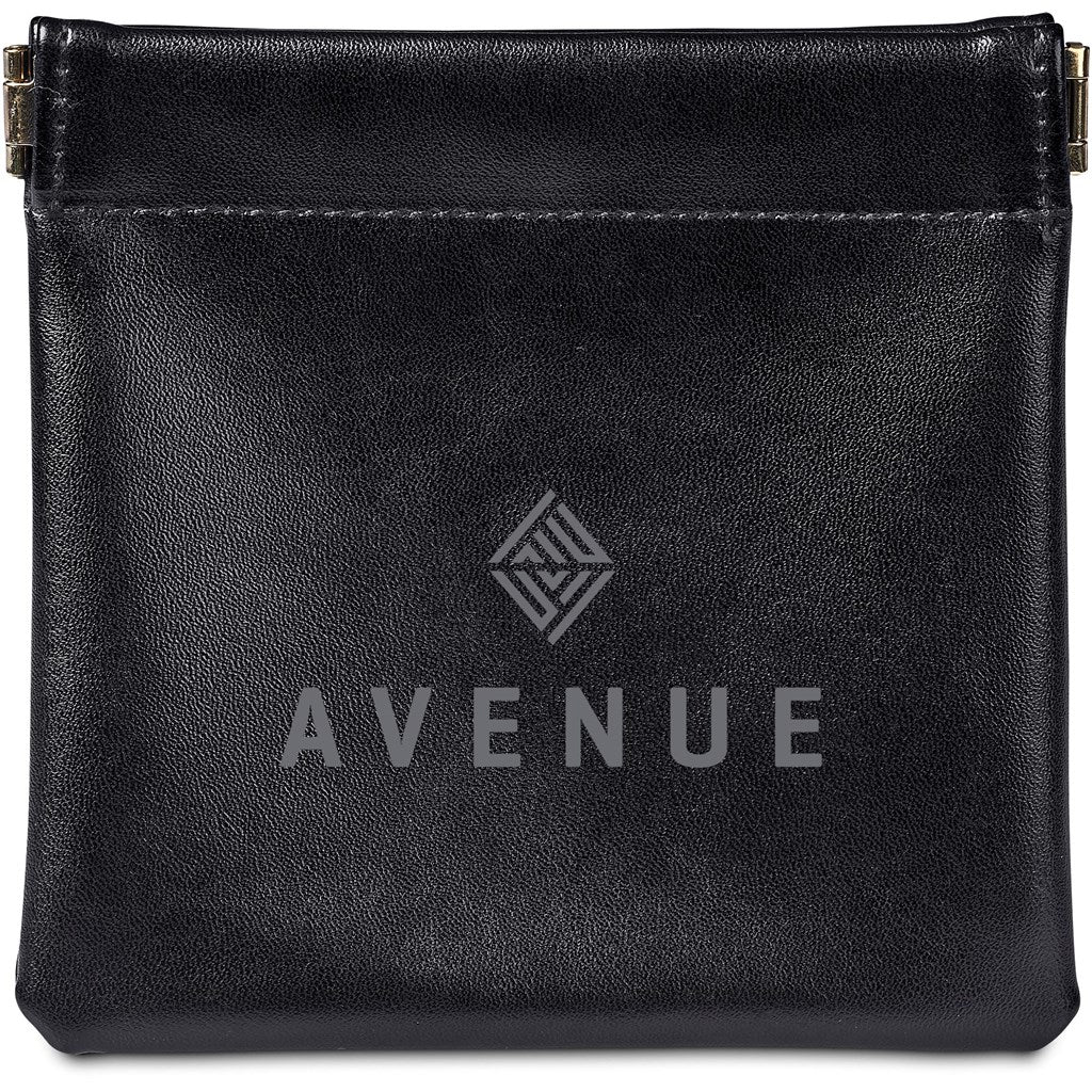 Eva & Elm Plush PU Tech & Accessory Pouch BLACK