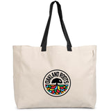 Kooshty Barbados Large Cotton Beach Bag BLACK