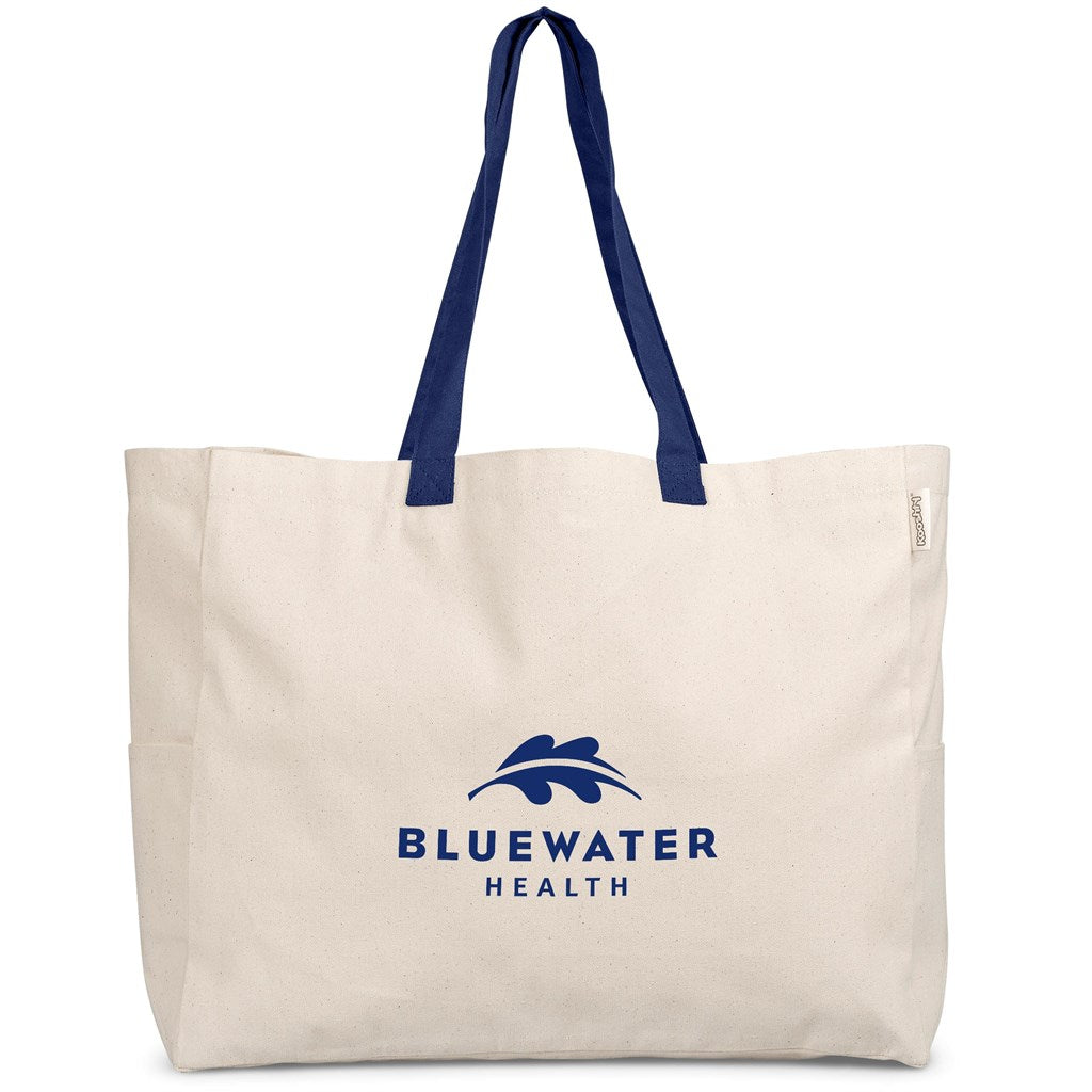 Kooshty Barbados Large Cotton Beach Bag NAVY