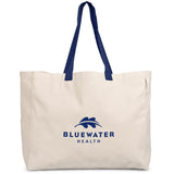 Kooshty Barbados Large Cotton Beach Bag NAVY